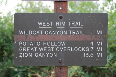 Zion National Park, West Rim Trail