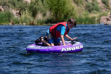 Kayaking down the Salt River, Arizona (August 2016)