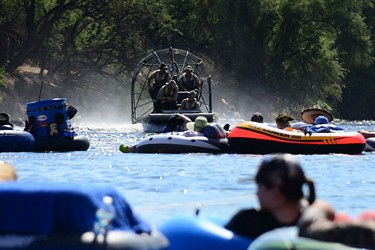 Kayaking down the Salt River, Arizona (August 2016)