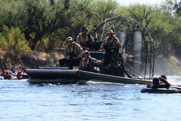Kayaking down the Salt River, Arizona (August 2016)